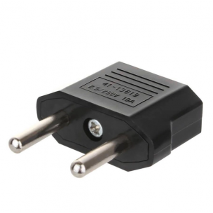 Переходник с американской вилки на европейскую (USA/China to EU) 250V Черный Переходник с американской вилки на европейскую (USA/China to EU) 250V Черный