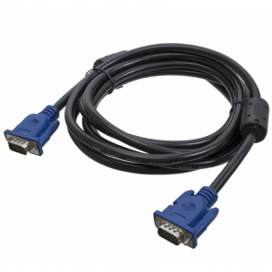 Кабель VGA-VGA / 3M (2898) з ферритами / Черный Кабель VGA-VGA / 3M (2898) з ферритами / Черный