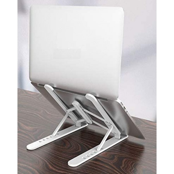 Розсувна підставка для планшета та ноутбука P1 25х22 см / Multi Position foldable notebook (7128) / Білий