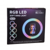 Кільцева лампа для селфі MJ-33 (33см) RGB LED