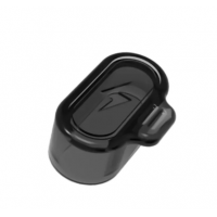 Силікована заглушка для захисту зарядного порта годинників Garmin / Чорний+Прозорий