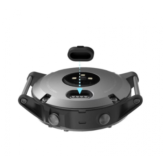 Силіконова заглушка для годинників Garmin Fenix / Forerunner / Venu / Instinct Чорна