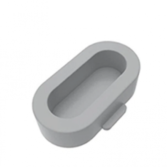 Силікована заглушка для захисту зарядного порта годинників Garmin / Сірий