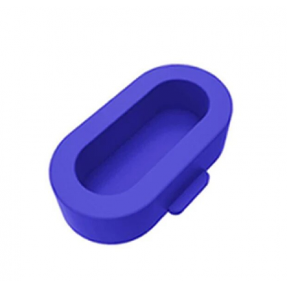 Силікована заглушка для захисту зарядного порта годинників Garmin / Синій