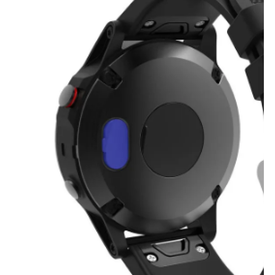 Силікована заглушка для захисту зарядного порта годинників Garmin / Синій