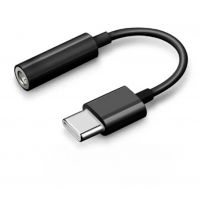 Перехідник для Iphone 15, 15 pro, 15 pro max, 15 plus з Type-C на аудіо 3.5 mm / Чорний