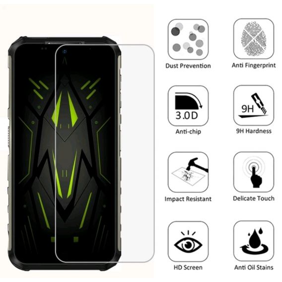 Загартоване захисне скло на смартфон Ulefone Armor 22 / Прозоре