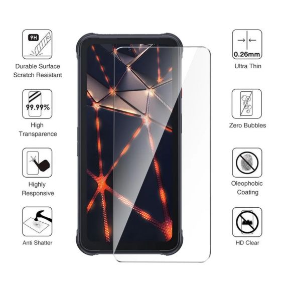 Загартоване захисне скло на смартфон Cubot KingKong 8 / Прозоре