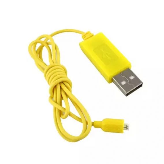 Зарядний USB кабель для гелікоптера Syma S105 / S107 Жовтий