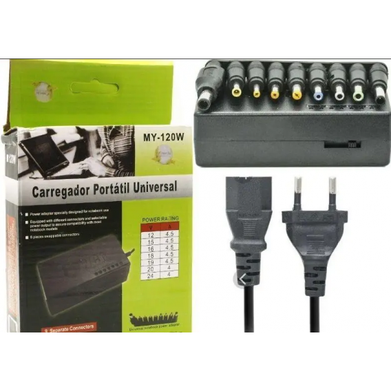 Універсальний блок живлення JY-120W з регулюванням 12-24V (8 насадок)