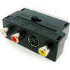 Перехідник Scart-3 RCA / Перехідник Скарт 3 RCA / Чорний
