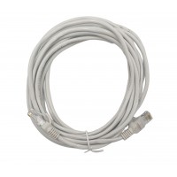 Кабель патч-корд LAN RJ45 для інтернету (10 метрів) Сірий Кабель патч-корд LAN RJ45 для інтернету (10 метрів) Сірий