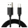 Кабель для захищених смартфонів USB - Type-C 9 mm.\ 1 метр \ Чорний