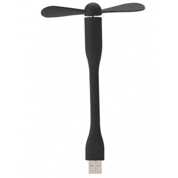 Міні вентилятор для комп'ютера USB / Чорний