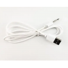 Зарядний кабель USB для вібро масажерів 2,5 мм (14 мм) / Білий