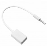 Перехідник AUX (зовнішній) - USB (внутрішній), Білий Перехідник AUX (зовнішній) - USB (внутрішній), Білий