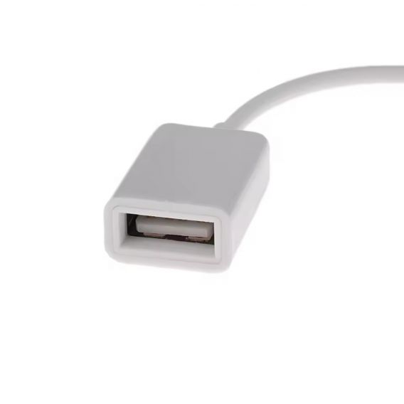 Перехідник AUX (зовнішній) - USB (внутрішній), Білий