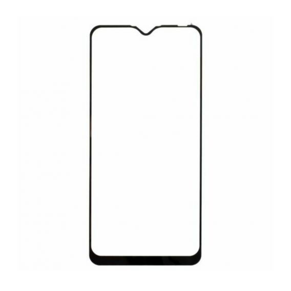 Загартоване захисне скло на Oppo A12s / Чорна рамка