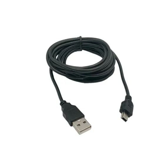 Кабель Mini - USB для плеєрів, колонок, відеореєстраторів / 2 метра / Чорний