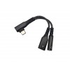 Угловой переходник 2в1 Type-C для iPhone 15/16/17 и iPad (AUX 3.5 мм + Зарядка)
