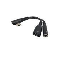 Кутовий перехідник 2в1 Type-C для iPhone 15/16/17 та iPad (AUX 3.5 мм + Зарядка)