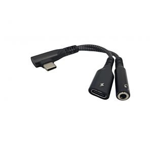 Угловой переходник 2в1 Type-C для iPhone 15/16/17 и iPad (AUX 3.5 мм + Зарядка) Угловой переходник 2в1 Type-C для iPhone 15/16/17 и iPad (AUX 3.5 мм + Зарядка)