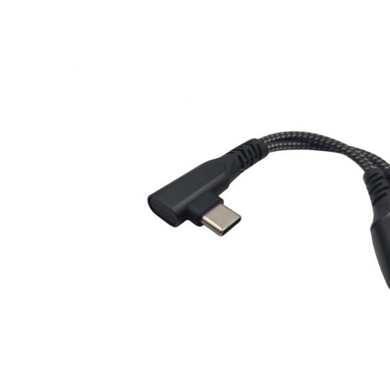 Кутовий перехідник 2в1 Type-C для iPhone 15/16/17 та iPad (AUX 3.5 мм + Зарядка)