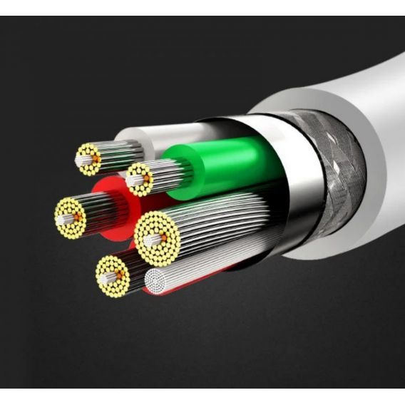 Кабель USB Hoco X21 Silicone Micro \ 1 метр \ Білий