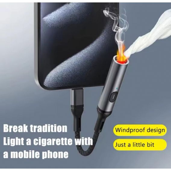 Перехідник Type-c - Прикурювач для lphone 15, lphone16