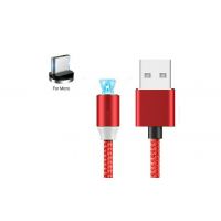 Магнітний кабель Micro USB X-Cable Круглий 360 градусів Червоний