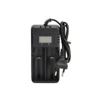 Заряджання для акумулятора HD-8991A / Зарядний пристрій 2 акумулятори. 14500/1634018560/26650 / Чорна