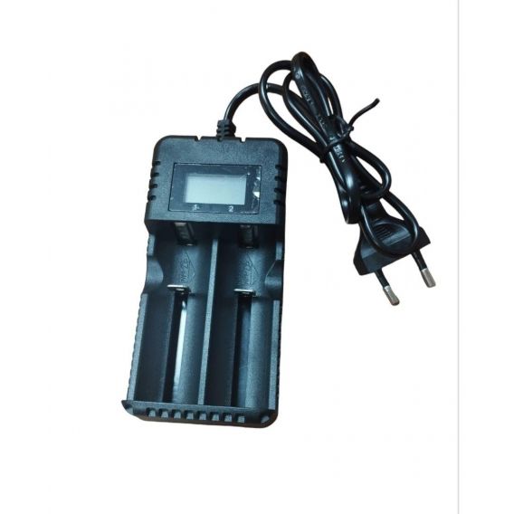 Заряджання для акумулятора HD-8991A / Зарядний пристрій 2 акумулятори. 14500/1634018560/26650 / Чорна