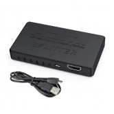 HDMI-разветвитель (сплиттер) 1x4, черный HDMI-разветвитель (сплиттер) 1x4, черный