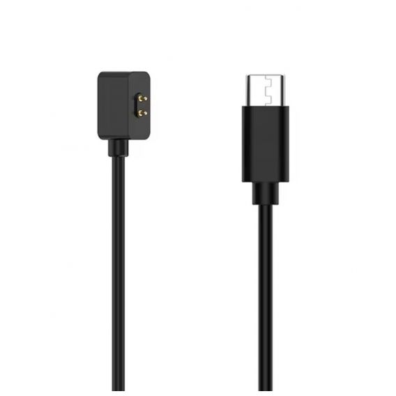 Магнітний Type-c кабель для заряджання фітнес браслета Xiaomi Mi Band 10 / 60 см. / Чорний
