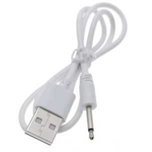 Зарядный кабель USB для вибро массажеров 2,5 мм (21 мм) / Белый Зарядный кабель USB для вибро массажеров 2,5 мм (21 мм) / Белый