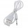 Зарядный кабель USB для вибро массажеров 2,5 мм (21 мм) / Белый
