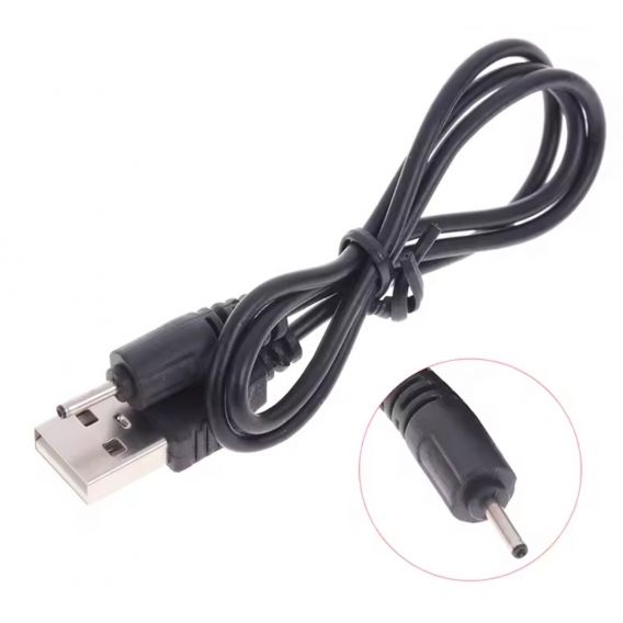 Кабель USB для зарядки 2 мм (Nokia 6101) 100см. / Чорний