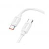 Кабель Hoco. X115  Type-C - Type-C  / для смартфонів, ноутбуків / До 240 ват / 1 метр / Білий