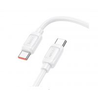 Кабель Hoco. X115  Type-C - Type-C  / для смартфонів, ноутбуків / До 240 ват / 1 метр / Білий