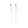 Кабель Hoco. X115  Type-C - Type-C  / для смартфонів, ноутбуків / До 240 ват / 1 метр / Білий