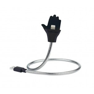 Зарядний гнучкий металевий кабель Cable Data Coil Brace для для iPod mini / Сірий