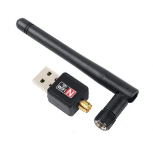 Wi-Fi USB 2.0 модуль Wireless (2367) / Адаптер 802.IIN / 300 Mbps / Чорний