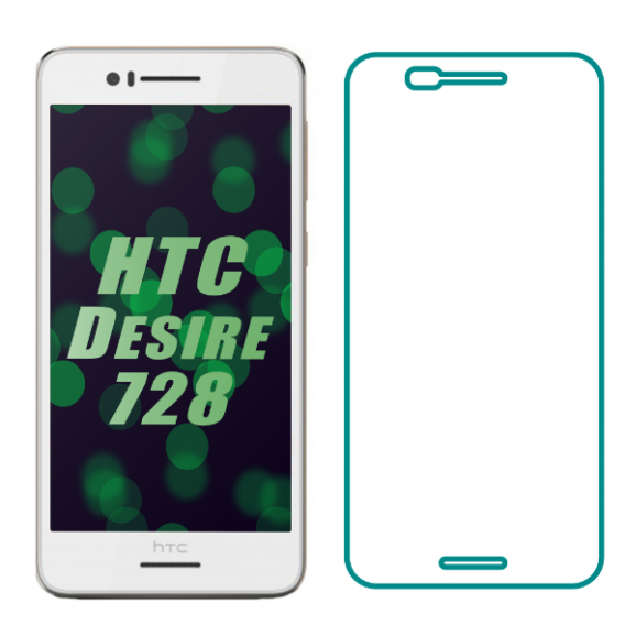 Загартоване захисне скло на HTC Desire 728 / Прозоре