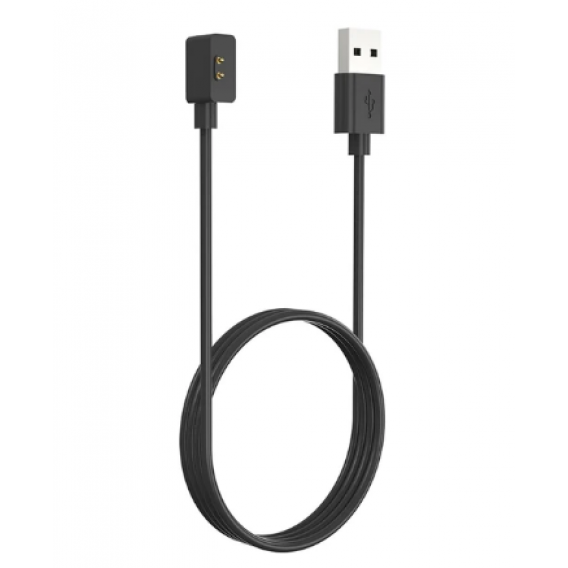 Магнітний USB кабель для зарядки смарт-годинників Watch 3 Lite/ Watch 3 Active/ Watch Band 2 / 60 см. / Чорний