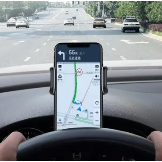 Автомобільний тримач для телефону HOLDER car Dashboard (8053) 4-6.2 дюймів /підставка для смартфону /Чорний