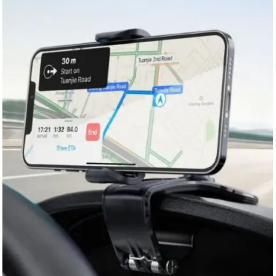 Автомобільний тримач для телефону HOLDER car Dashboard (8053) 4-6.2 дюймів /підставка для смартфону /Чорний