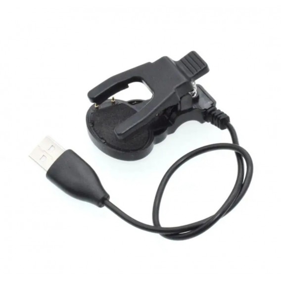 Адаптер USB кабель для смарт-годинника на 2 контакти 9 мм. 30 см. / Чорний