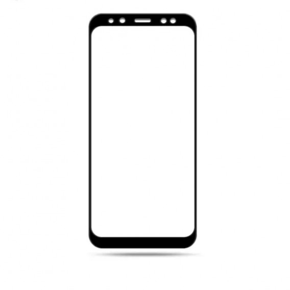 Загартоване захисне скло на Samsung A530 / Чорна рамка