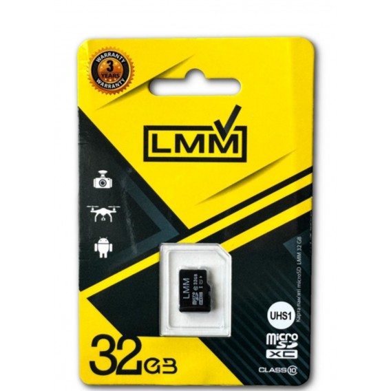 Картка пам'яті "LMM" Micro SDHC 32 гб 10 Class