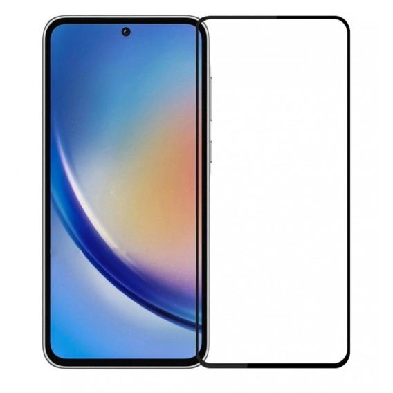 Захисне скло на смартфон Samsung Galaxy A35/ Чорна рамка